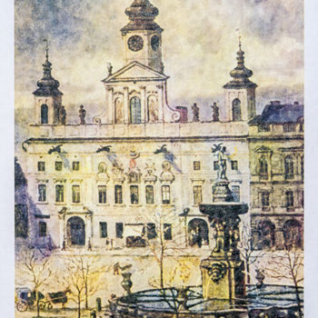 České Budějovice - radnice na náměstí