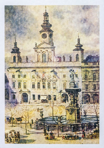 České Budějovice - radnice na náměstí