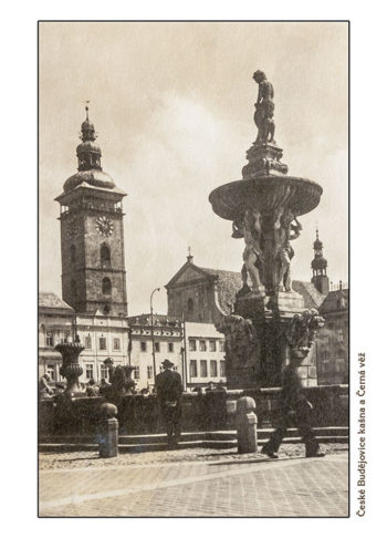 České Budějovice - Kašna a Černá věž