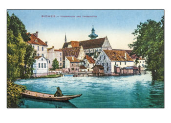 České Budějovice - Klášterní kostel a přední mlýn