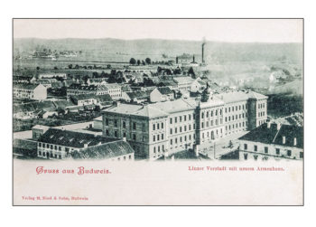 České Budějovice - Linecké předměstí s novým chudobincem