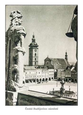 České Budějovice - Náměstí se střechy radnice