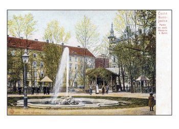 České Budějovice - Partie ze sadů, kavárna a bufet