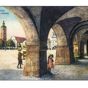 České Budějovice - Podloubí na náměstí