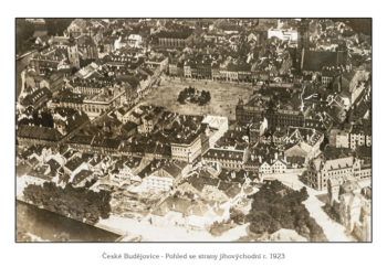 České Budějovice - Pohled se strany jihovýchodní r. 1923