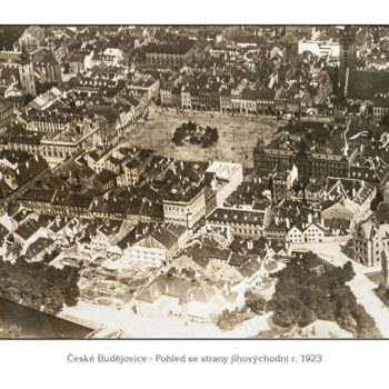 České Budějovice - Pohled se strany jihovýchodní r. 1923