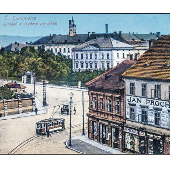České Budějovice - Radeckýho náměstí a továrna na tabák