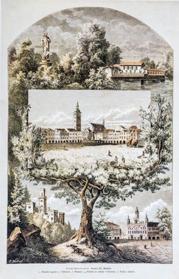 České Budějovice - rytina