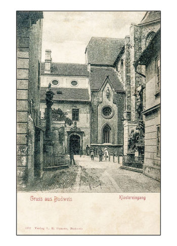 České Budějovice - Vstup do kláštera