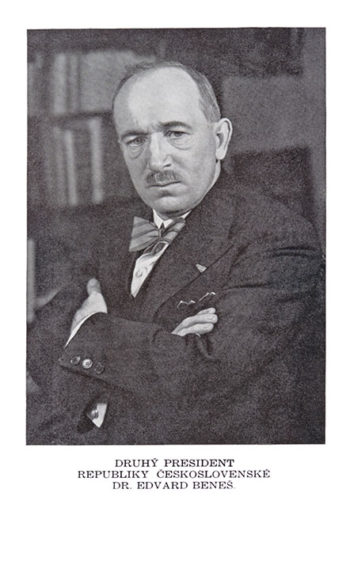 Druhý prezident Československé republiky Dr. Edvard Beneš 2