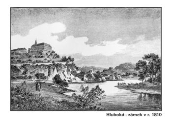 Hluboká nad Vltavou - zámek v r. 1810