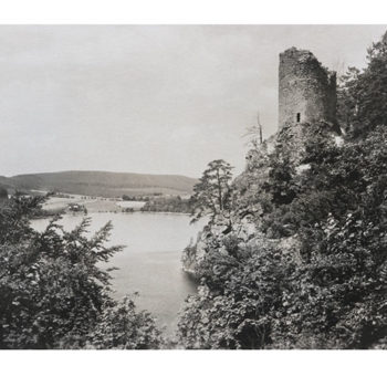 Seč u Chrudimi - hrad Oheb nad přehradou