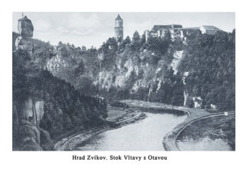 Hrad Zvíkov: Stok Vltavy s Otavou