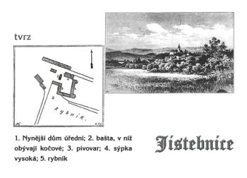 Jistebnice - tvrz plán