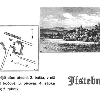 Jistebnice - tvrz plán