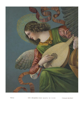 Melozzo da Forli: Anděl hrající na violu