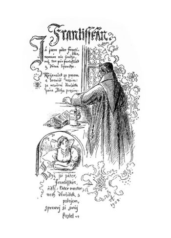 Mikoláš Aleš: Františkán