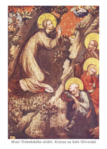 Mistr Třeboňského oltáře: Kristus na hoře Olivetské