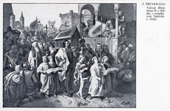 Návrat Břetislava II. z Polska s ostatky sv. Vojtěcha R. 1039