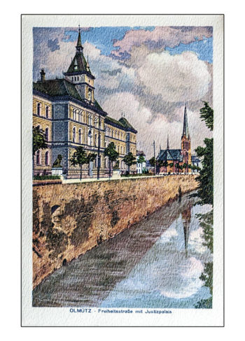 Olomouc - Ulice Svobody s justičním palácem