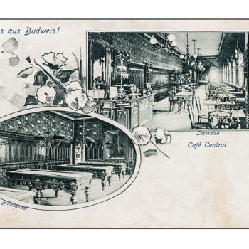 Pozdrav z Českých Budějovic - Café Central