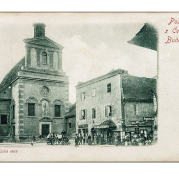 Pozdrav z Českých Budějovic - Kněžská ulice