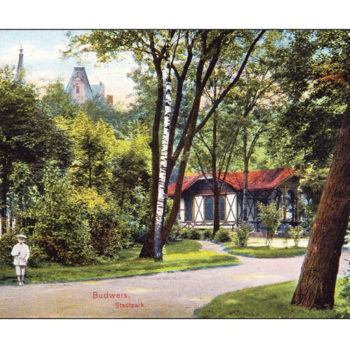 Pozdrav z Českých Budějovic - Městský park