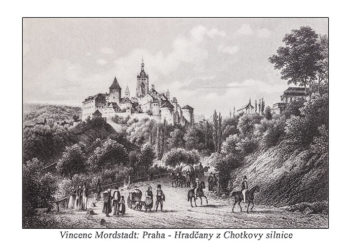Praha - Hradčany z Chotkovy silnice - Vincenc Mordstadt