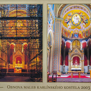 Praha - Karlín - Obnova maleb karlínského kostela 2003-2004