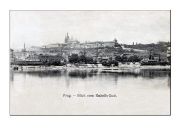 Praha - Pohled z Rudolfova nábřeží