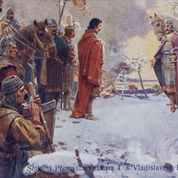 Setkání Přemysla Otakara I. s Vladislavem III. r. 1197