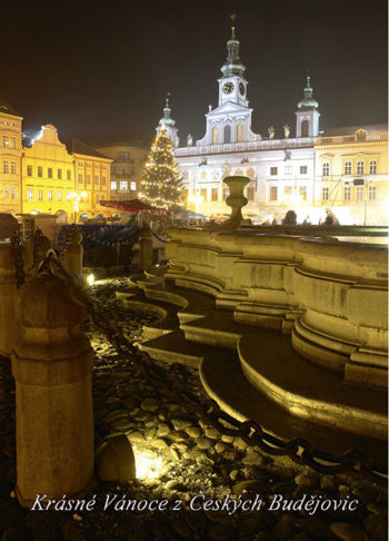 Vánoční pohlednice České Budějovice 4