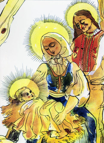 Veselé Vánoce - ilustrace